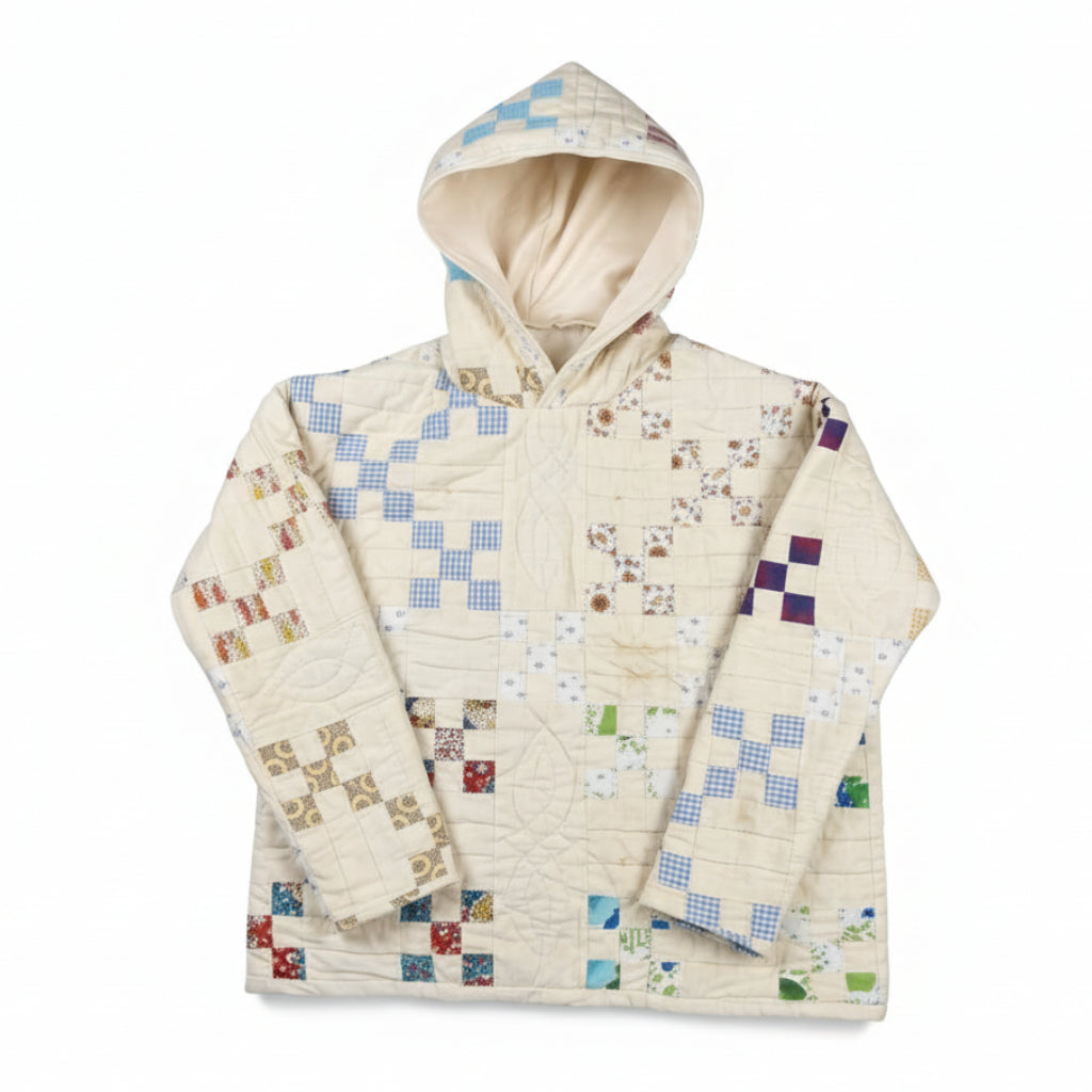 Irish Chain Cross Quilt Hoodie/Jacket
