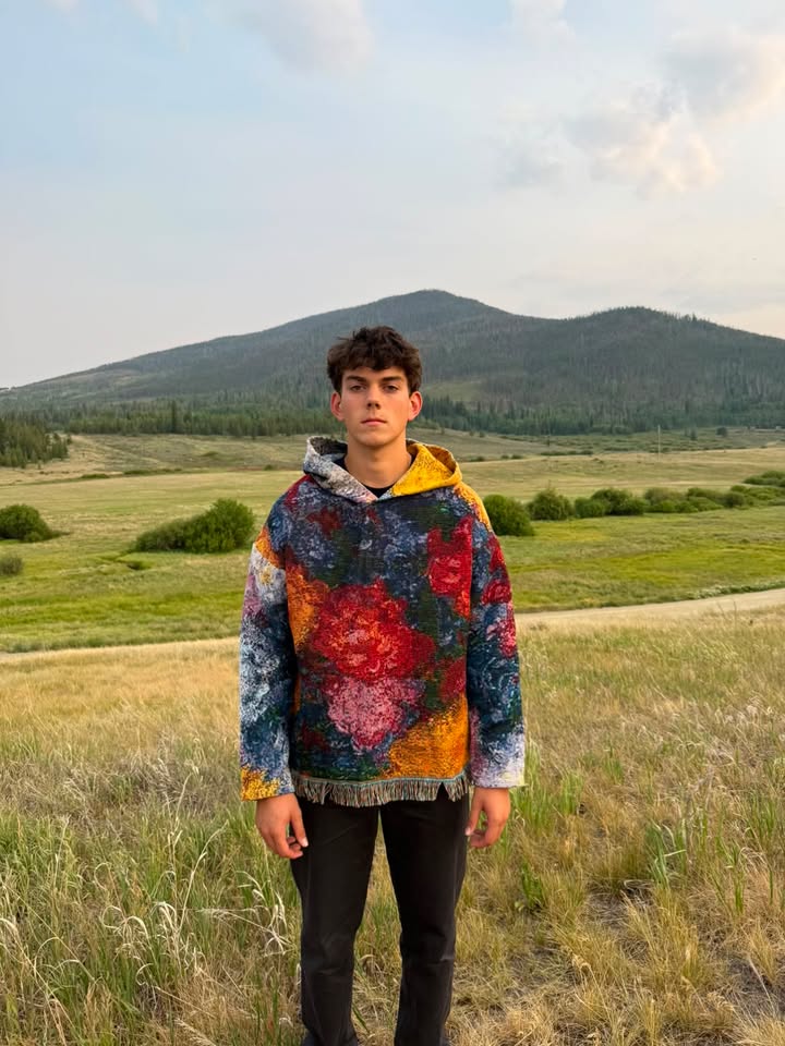 Flowers Tapestry Hoodie