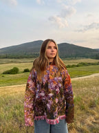 Iris Garden Tapestry Hoodie
