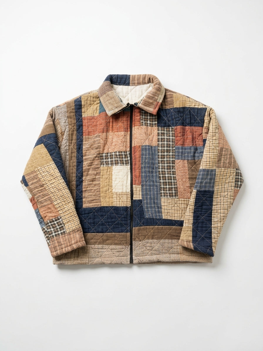 Log Cabin Quilt Hoodie/Jacket