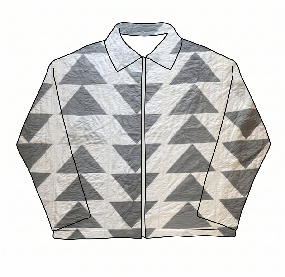 Flying Geese Quilt Hoodie/Jacket