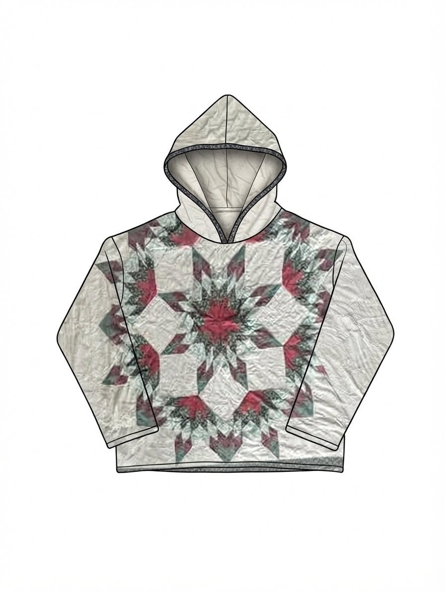 Lone Star/Broken Star Medallion Quilt Hoodie/Jacket