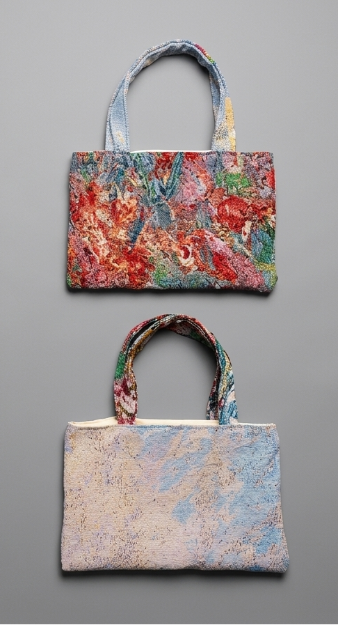 Sky and Flowers Tote Bag