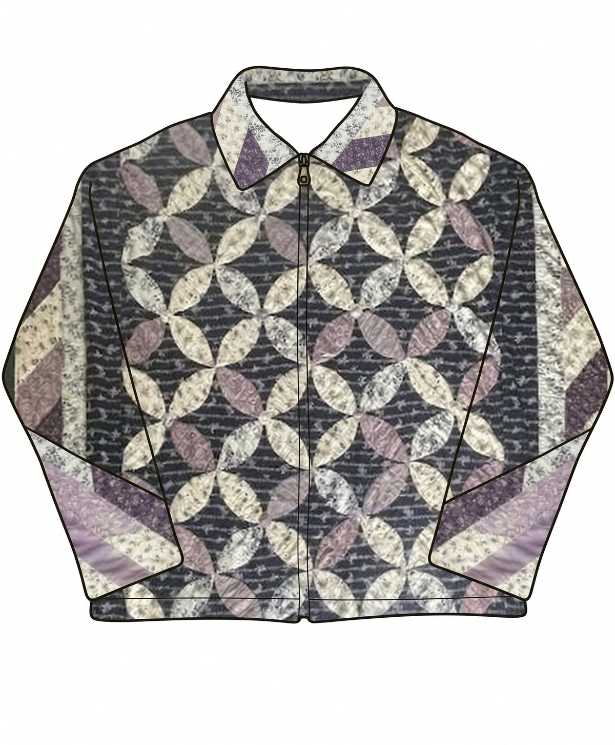 Cathedral Window Quilt Hoodie/Jacket