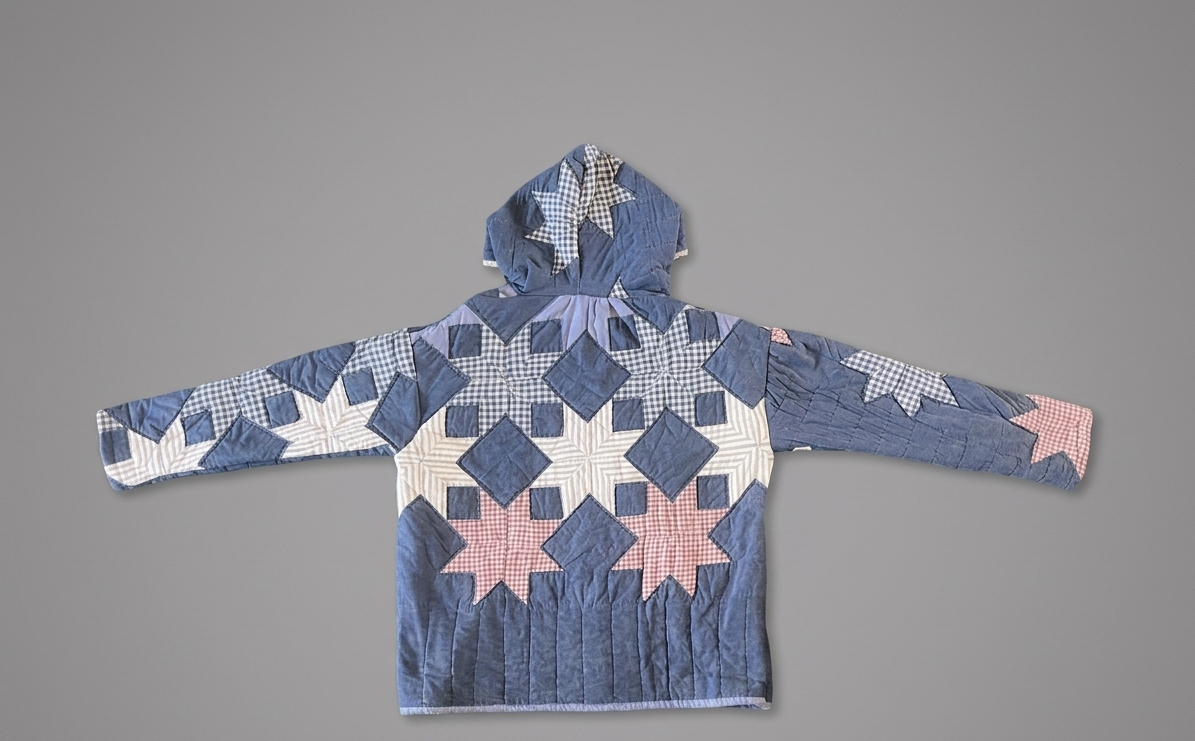USA Star Quilted Hoodie