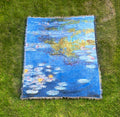 Monet Water Lilies - Jacquard Woven Blanket